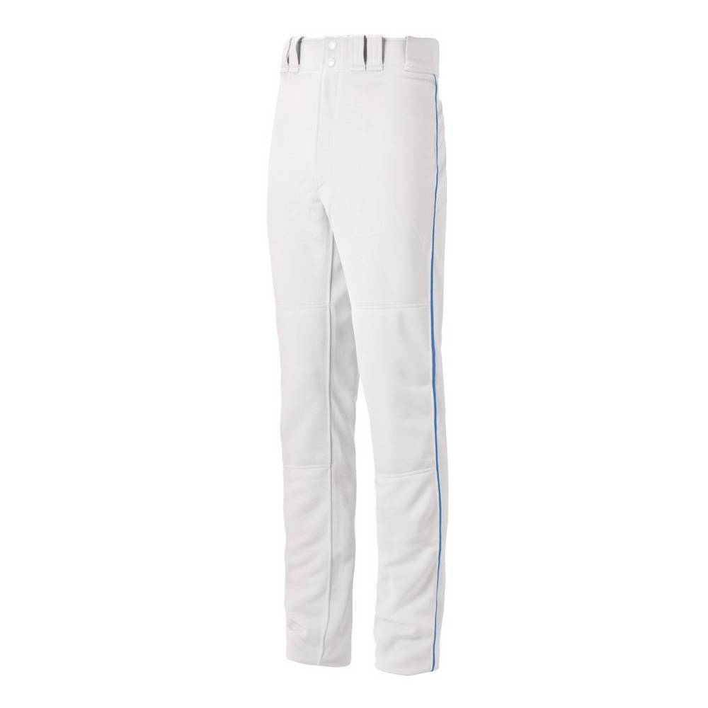 Pantalones Mizuno Beisbol Premier Pro Piped G2 Para Hombre Blancos/Azul Rey 6510497-SA